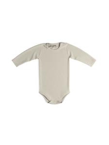 Sämann Детский боди из 100% органического хлопка, застежки на кнопках, длинные рукава, ребристая текстура, цвет овсяного молока