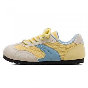 HUANQIU Немецкие армейские кроссовки Low top для женщин, желтые и синие, с противоскользящей, износостойкой, легкой и дышащей подошвой