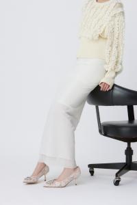 Кружевные туфли с кристаллами