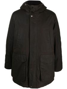 Пальто на кнопках с капюшоном Baracuta, зеленый