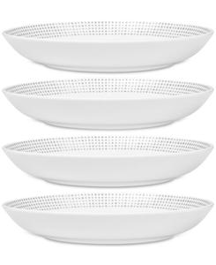 Набор из 4 обеденных мисок Hammock "Dots" Noritake, серый