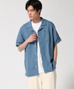 Рубашка из облачной марли, слегка приталенный крой, короткий рукав, стандартный американский размер.