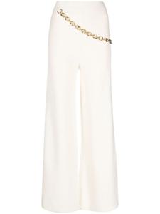 Rabanne брюки с цепочкой, белый