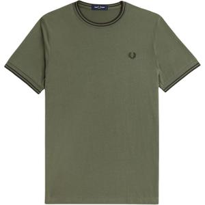FRED PERRY Футболка мужская зеленая