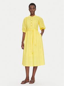 Летнее платье стандартный крой LDR0893YE32 Barbour, желтый