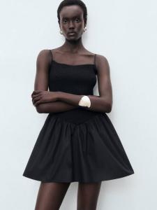 Мини-платье Donkey Gathered Mango, Black