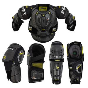 BAUER Новый набор защитной экипировки MACH Youth Competition-Grade для хоккея: нагрудник, налокотники и щитки - комплект из 3 предметов, размер Youth