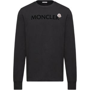 Лонгслив с логотипом Moncler, черный