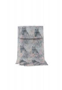 Шарф кот ZEBRO, черный