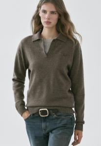Джемпер Massimo Dutti WITH POCKET DETAIL, Brown
