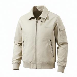 Куртка Unisex Stand Collar Moderate Workwear Jeep, экрю