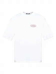 Футболка с вышитым логотипом JACQUEMUS, белый