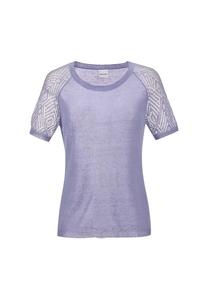 Свитер с круглым вырезом и ажурным узором Madeleine, цвет hellamethyst