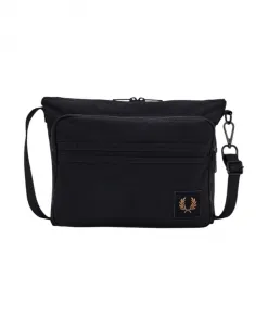 Нейлоновая сумка через плечо с лавровым венком Fred Perry, черный