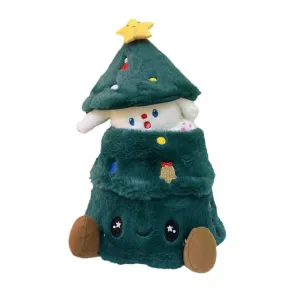 Плюшевая игрушка рождественская елка с щенком высота 30см OU DI PIG
