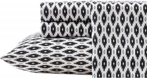 Wrangler Комплект постельного белья, черный, размер 160x200 см, ультрамягкий, немнущийся, включает простыню, натяжную простыню с глубокими карманами и наволочки.