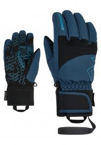 ZIENER Лыжные перчатки LOTAR-Z GTX PR сине-серые