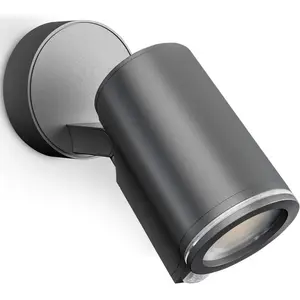 Настенный светильник LED для улицы ANT GU10 | светодиодная панель теплого белого света Steinel, черный