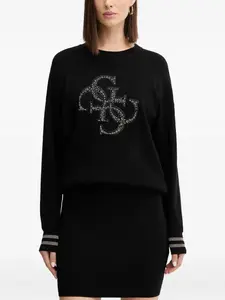 Свитер с логотипом Guess Usa, черный