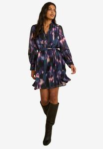 Платье Love & Roses NOTCH NECK MINI, Purple Animal/Purple