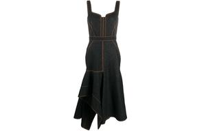 McQ Alexander McQueen Женское черное платье без рукавов