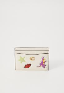 Кошелек COACH ESSENTIAL CARD CASE WITH STICKER PRINT, Chalk/Multi-Coloured/Off-White
