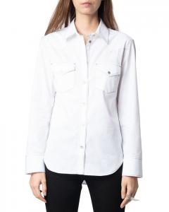 Рубашка Тельма Поплин Zadig & Voltaire, белый