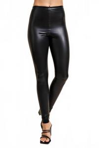 Faith Леггинсы из искусственной кожи черные GLAM