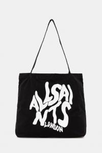 Хлопковая сумка ORLANDO Allsaints, черный