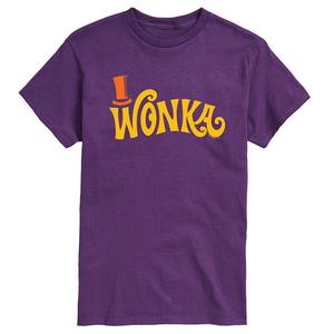 Мужская футболка Willy Wonka Retro с логотипом Willy Wonka Licensed Character, фиолетовый