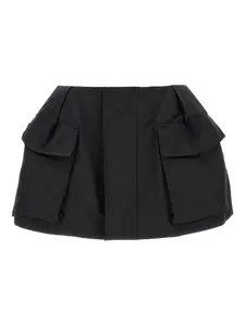 Мини-шорты карго на молнии Sacai, черный