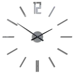 Настенные часы ModernClock CARLO, 75x75x4 см цвет glas grau