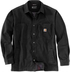 Рубашка Carhartt Fleece Lined Snap Front Shirt, черный