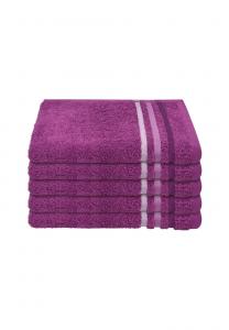 Полотенца гостевые Schiesser Skyline Color, 30x50 см, 5 штук, лиловый