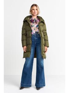 Стеганое пальто цвета хаки Rich & Royal