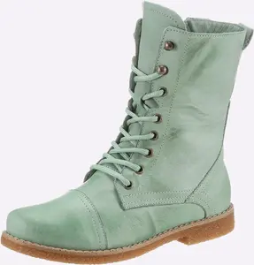 Ботильоны на шнуровке Andrea Conti, мятный