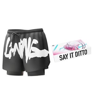 ЛиНинг Мужские черные пляжные шорты, Черные пляжные шорты