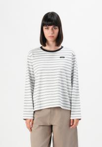 Топ kate spade new york ESSENTIAL LOGO STRIPE LONG SLEEVE, Black/Fresh White/Black