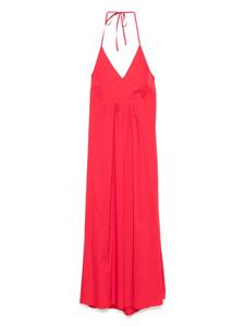 LIU JO поплиновое платье макси, красный