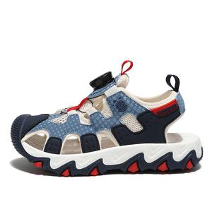 Противоскользящие износостойкие детские сандалии для детей BOBDOG, синий/белый