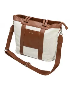 Большая сумка-холст для пеленок Sunveno, загар/бежевый