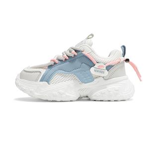 Кроссовки для бега для детей с защитой от ударов, износостойкие, дышащие, с отскоком NEZHACHAOHAI, серый/синий