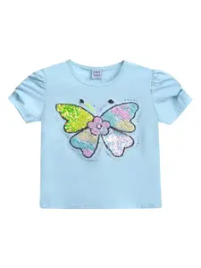 Футболка с аппликацией Mimi Tutu, синий