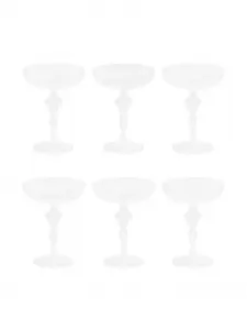 Бокалы на ножке для коктейлей (набор из шести штук) Knindustrie, белый