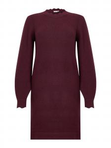 VILA Вязаное платье 'VINikolina' в цвете Aubergine