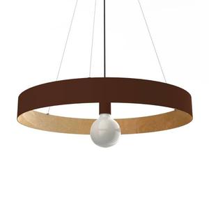 Подвесной светильник Lumicom Halo, 60x60x60 см цвет braun/gold