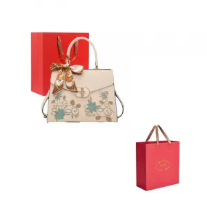 PAYOT Синтетическая кожаная сумка через плечо, Ecru