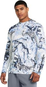 Under Armour мужская футболка Iso-chill Shorebreak Camo с длинным рукавом, (475) Carolina Blue/Halo Gray/Black