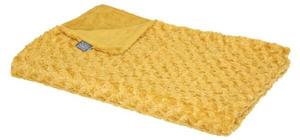 Одеяло Atmosphera Créateur d'intérieur aus lockigem Kunstfell BOUCLETTE, 120x2x160 см, желтый