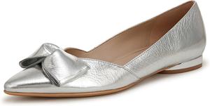 Женские балетки Naturalizer Havana с заостренным носком и без шнурков, серебряный